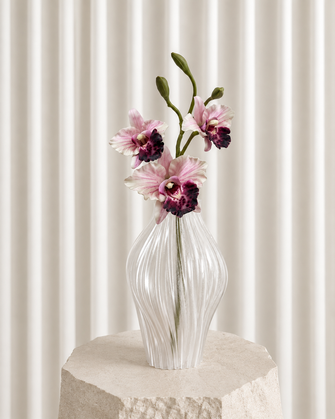 Cymbidium Orkidé Hybrid - Lyserød